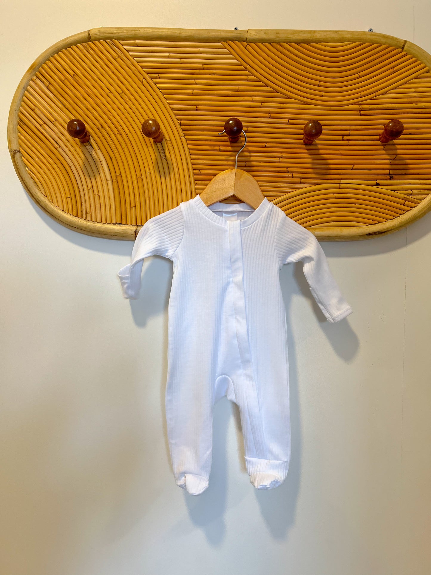 Newborn Romper White