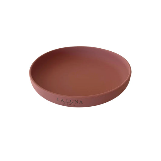 Silicone Suction Open Plate Dusty Rose