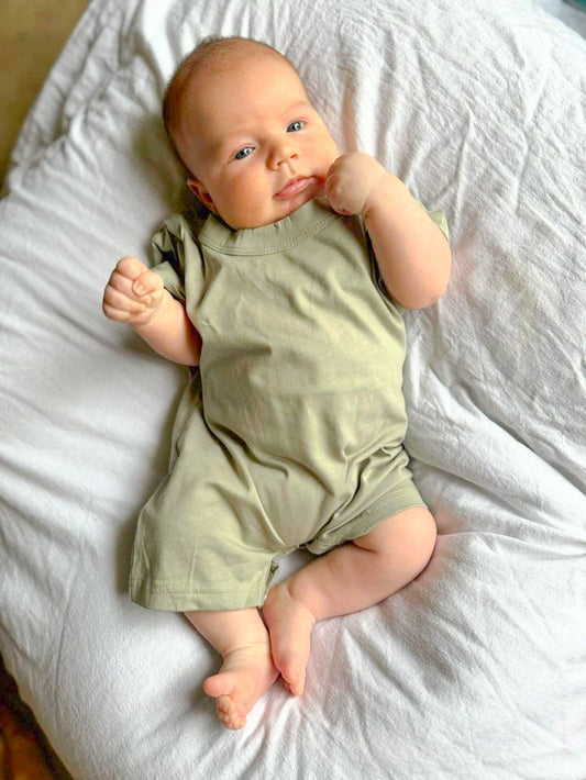 Summer Waves Romper - Sage