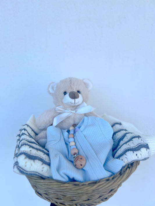 Newborn Gift Basket - Baby Blue