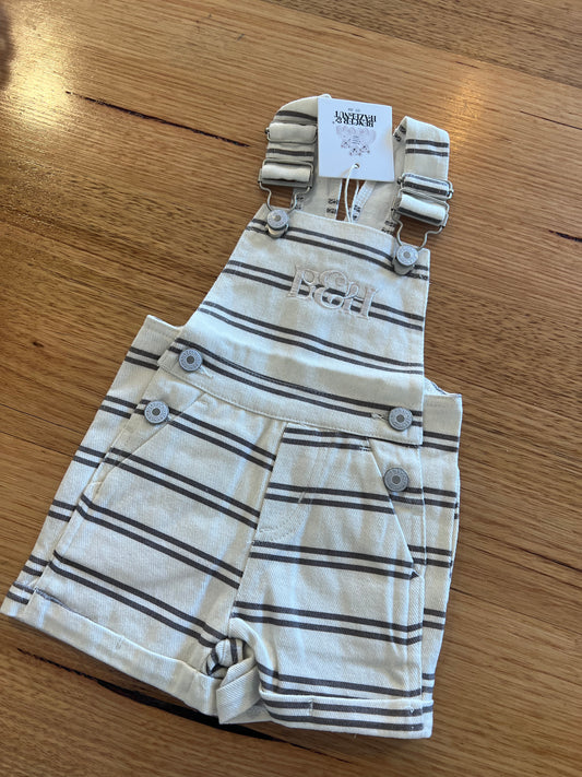 Charcoal Stripe Overall