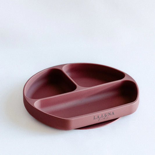 Silicone Suction Plate Dusty Rose