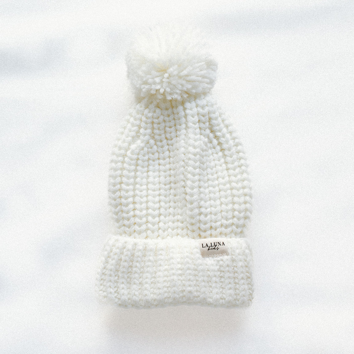 Chunky Knit Beanie Off White