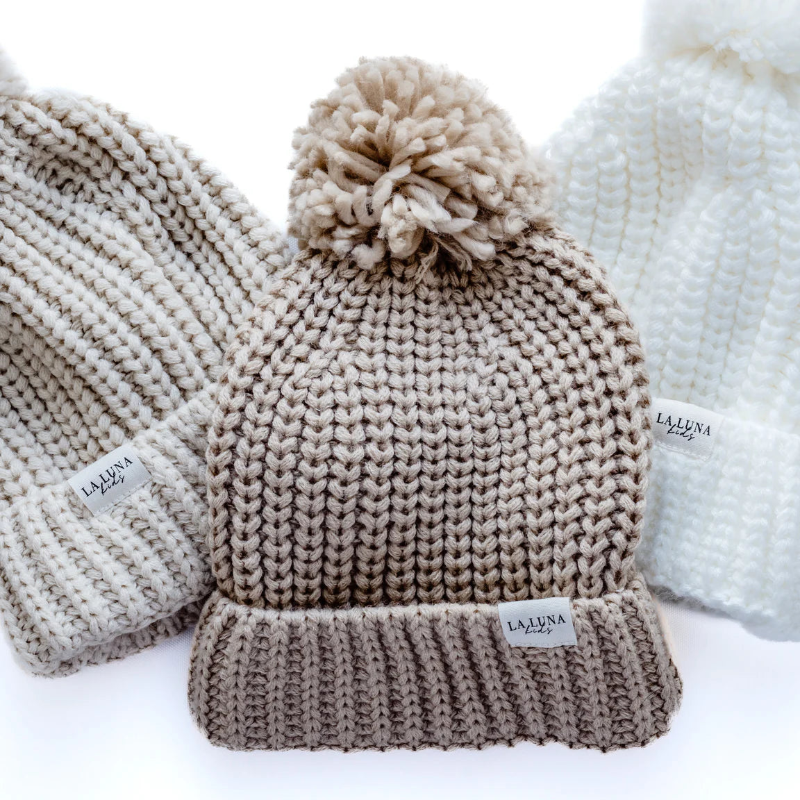 Chunky Knit Beanie Beige