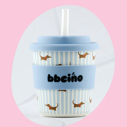 BambinoCino cup - Dash in Blue (240ml)